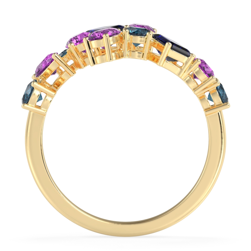 Fashion Multi-Shape Split Shank Garvi Band