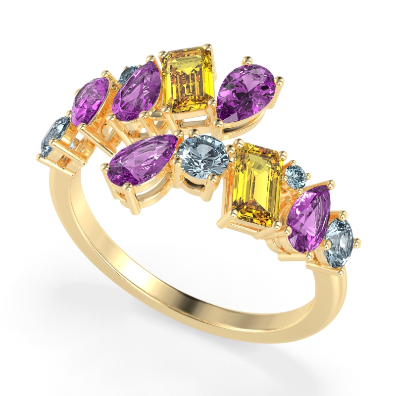 Fashion Multi-Shape Split Shank Garvi Band
