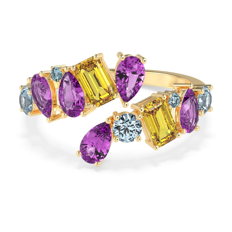 Fashion Multi-Shape Split Shank Garvi Band