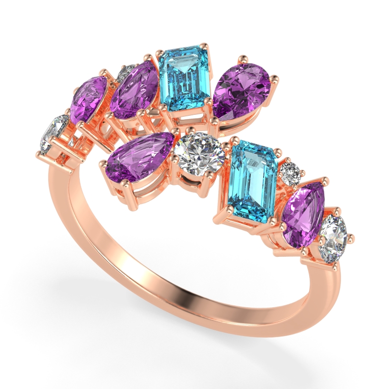 Fashion Multi-Shape Split Shank Garvi Band