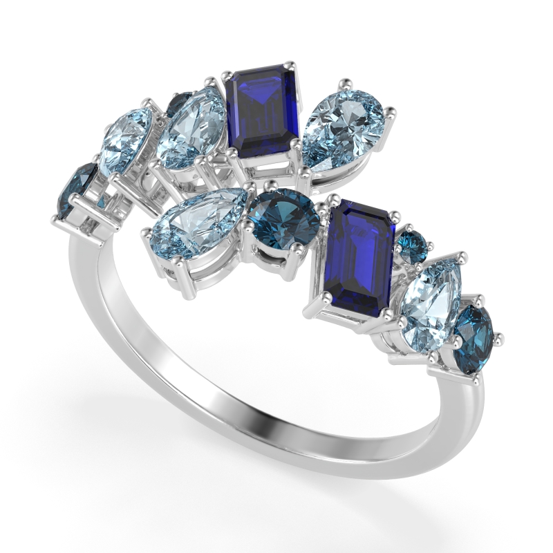 Fashion Multi-Shape Split Shank Garvi Band
