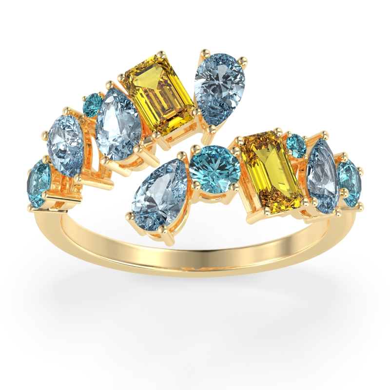 Fashion Multi-Shape Split Shank Garvi Band