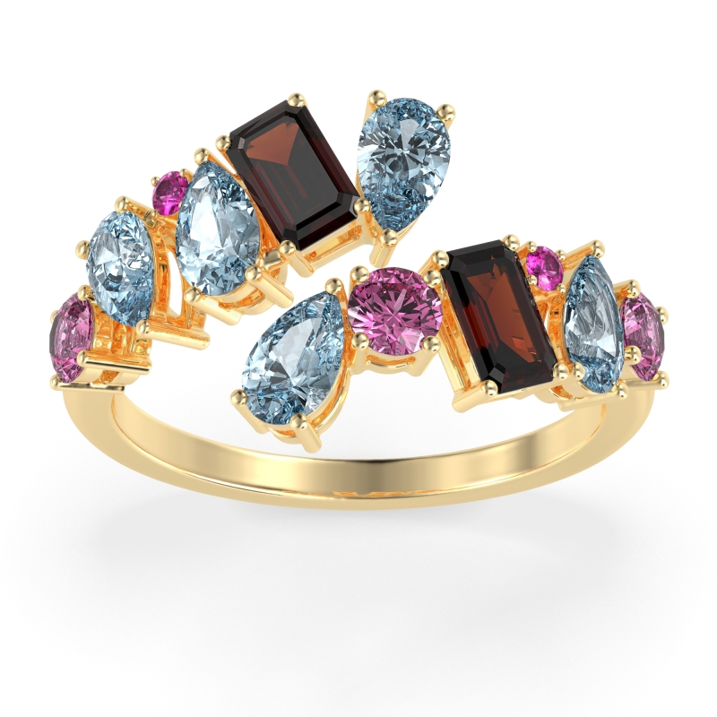 Fashion Multi-Shape Split Shank Garvi Band