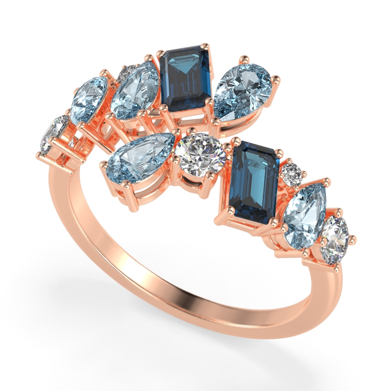 Fashion Multi-Shape Split Shank Garvi Band