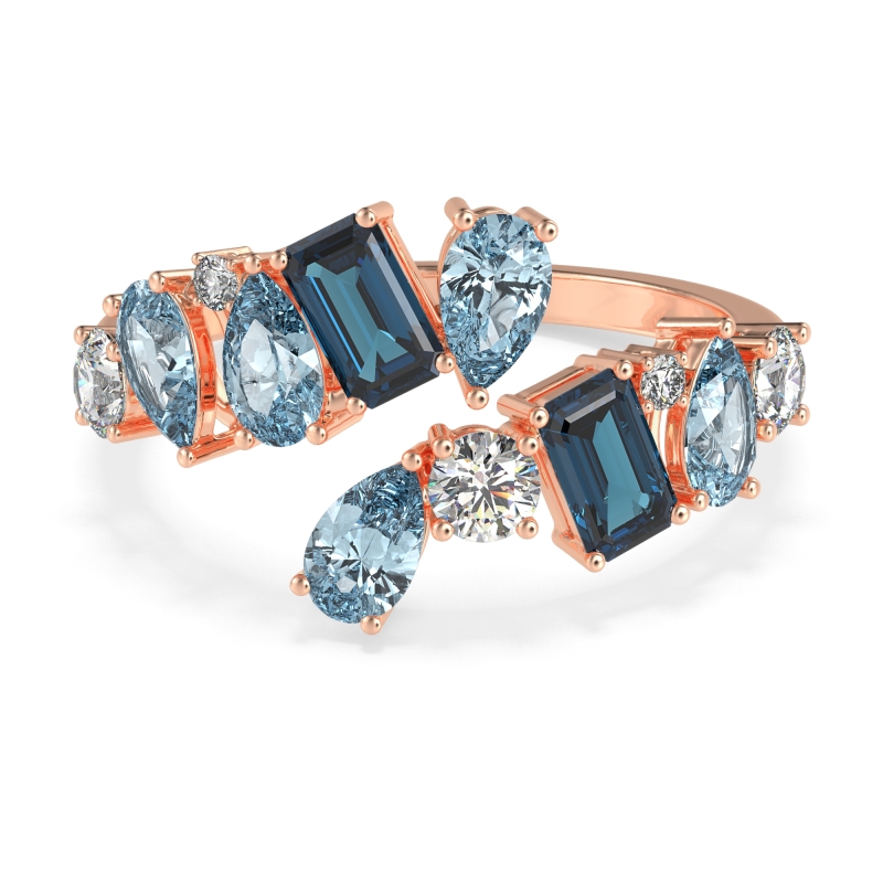 Fashion Multi-Shape Split Shank Garvi Band