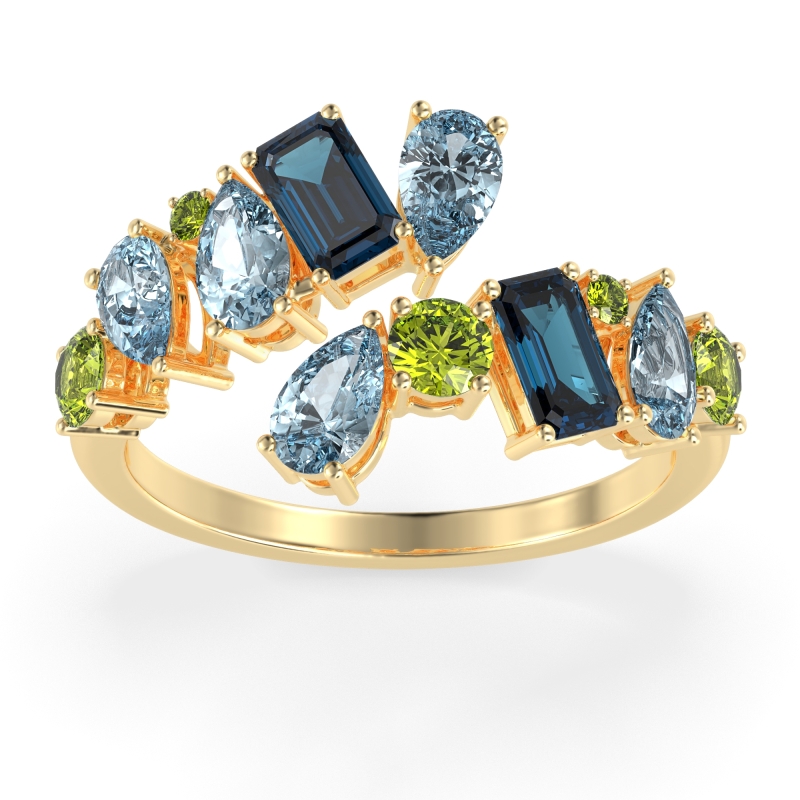Fashion Multi-Shape Split Shank Garvi Band