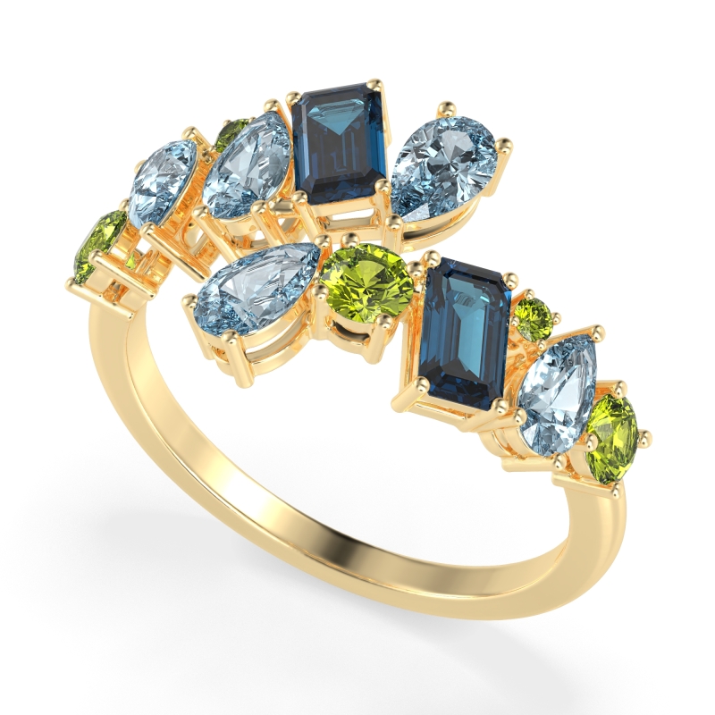 Fashion Multi-Shape Split Shank Garvi Band