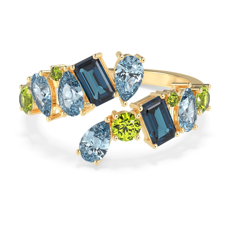 Fashion Multi-Shape Split Shank Garvi Band