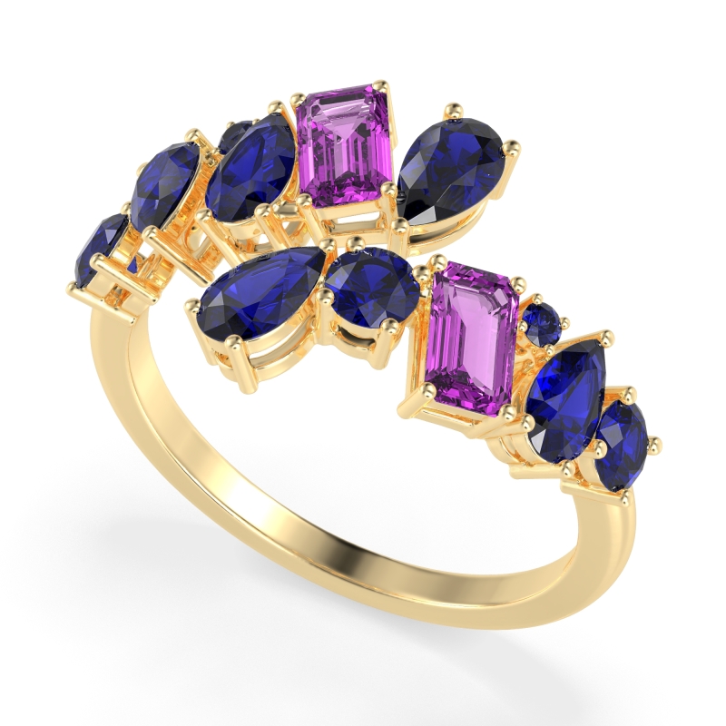 Fashion Multi-Shape Split Shank Garvi Band