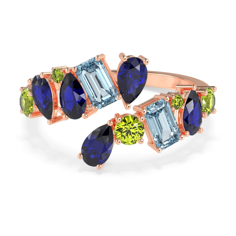 Fashion Multi-Shape Split Shank Garvi Band