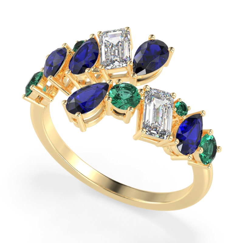 Fashion Multi-Shape Split Shank Garvi Band