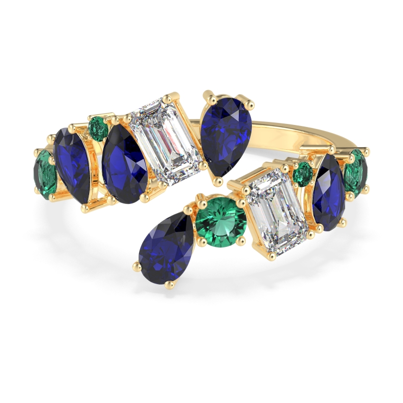 Fashion Multi-Shape Split Shank Garvi Band