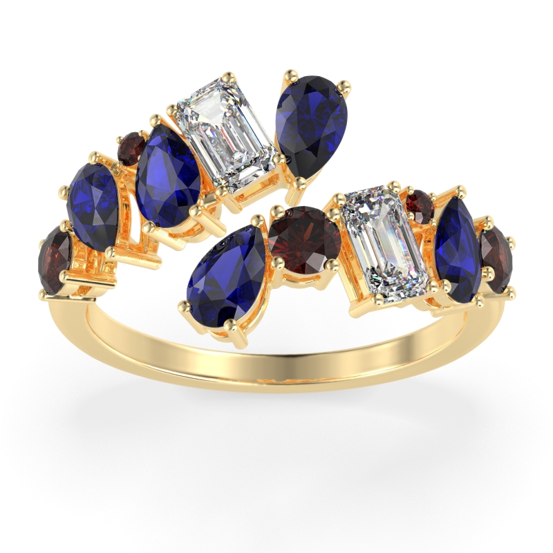 Fashion Multi-Shape Split Shank Garvi Band