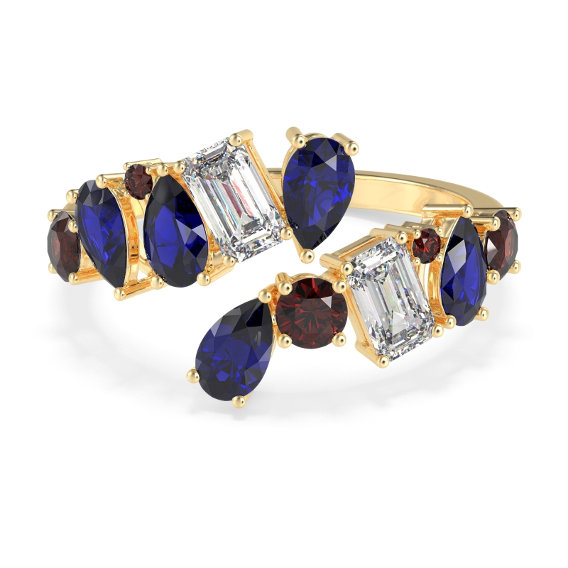 Fashion Multi-Shape Split Shank Garvi Band