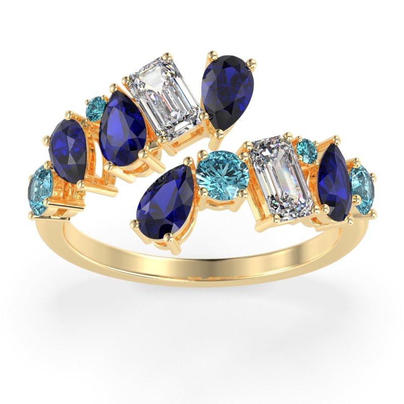 Fashion Multi-Shape Split Shank Garvi Band