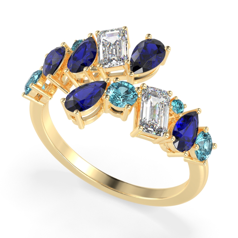 Fashion Multi-Shape Split Shank Garvi Band