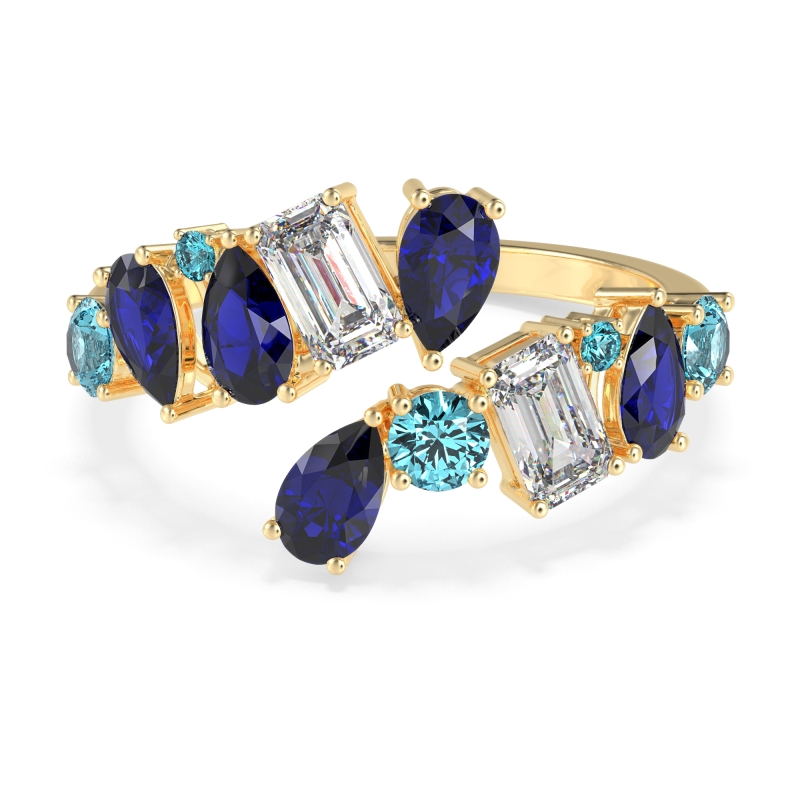 Fashion Multi-Shape Split Shank Garvi Band