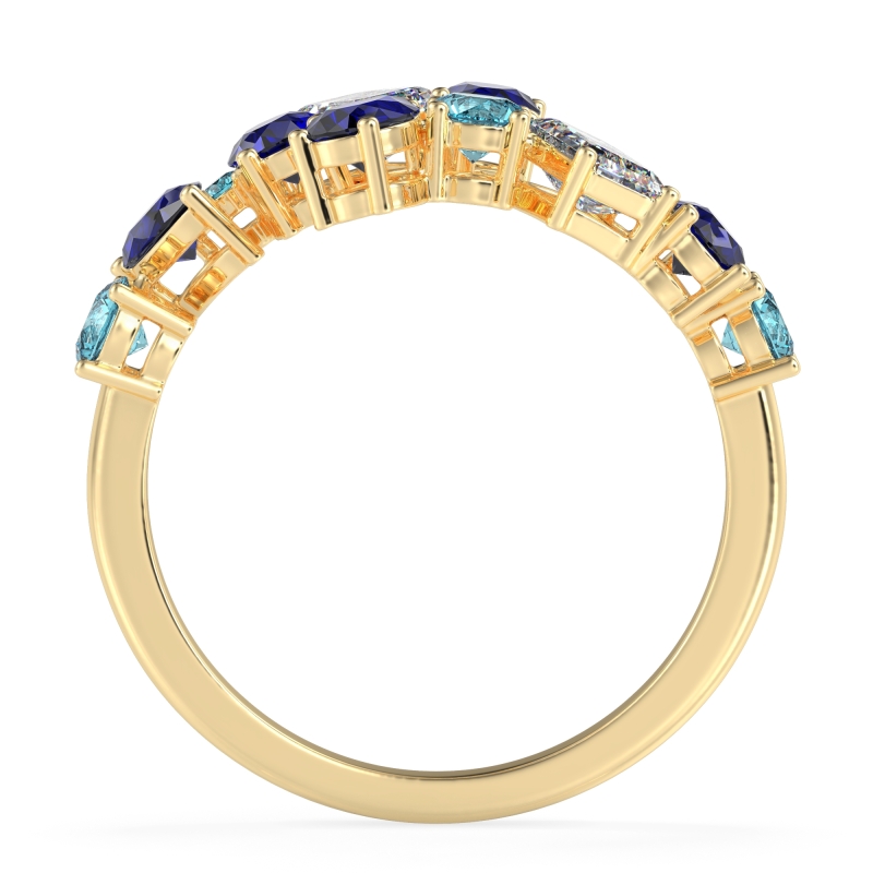 Fashion Multi-Shape Split Shank Garvi Band