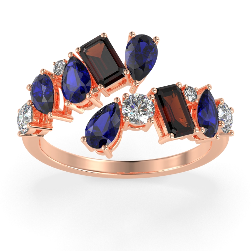 Fashion Multi-Shape Split Shank Garvi Band