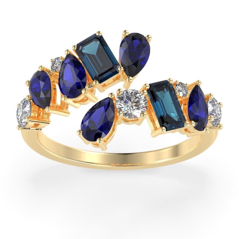 Fashion Multi-Shape Split Shank Garvi Band