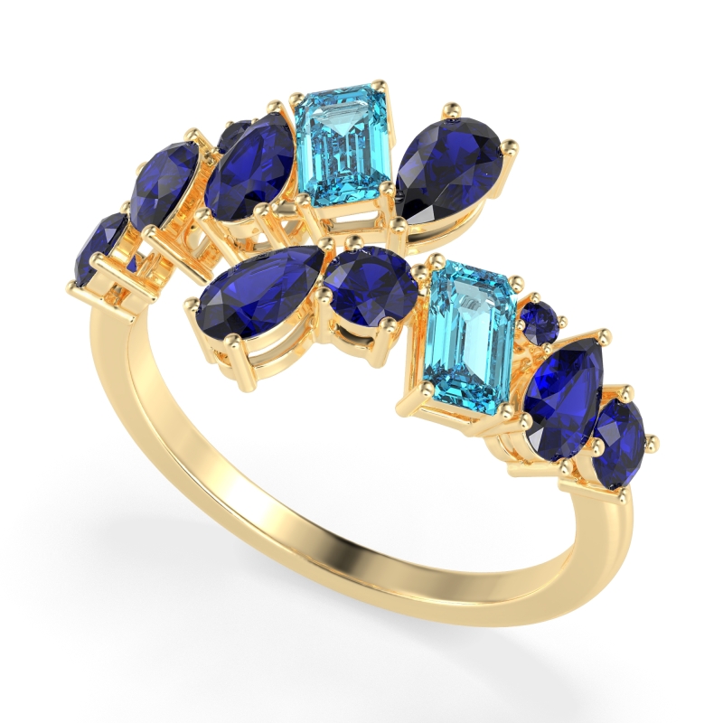 Fashion Multi-Shape Split Shank Garvi Band