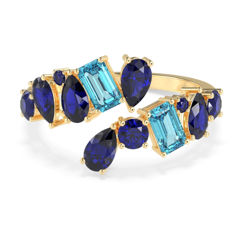 Fashion Multi-Shape Split Shank Garvi Band