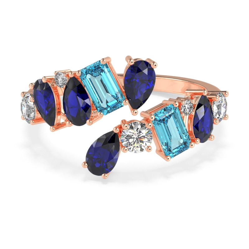 Fashion Multi-Shape Split Shank Garvi Band