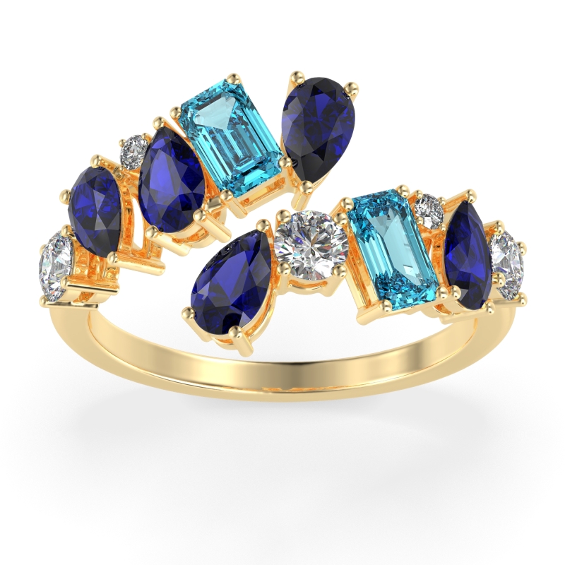 Fashion Multi-Shape Split Shank Garvi Band