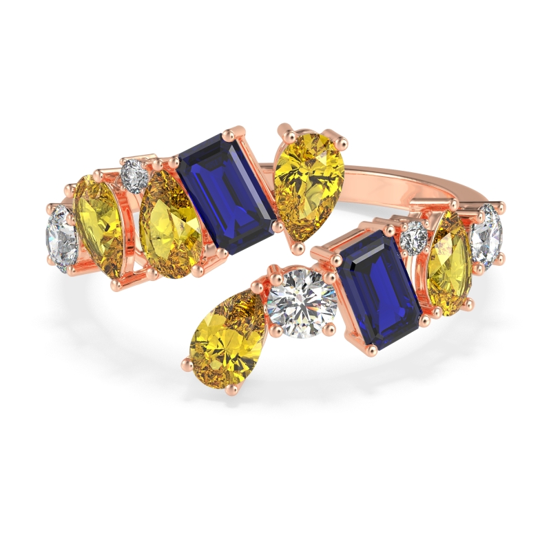 Fashion Multi-Shape Split Shank Garvi Band