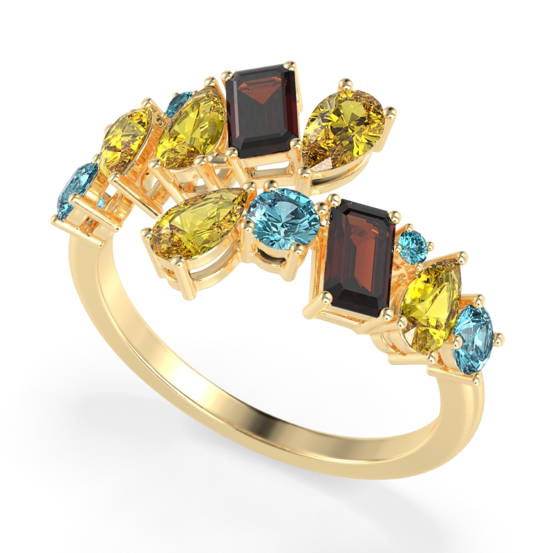 Fashion Multi-Shape Split Shank Garvi Band