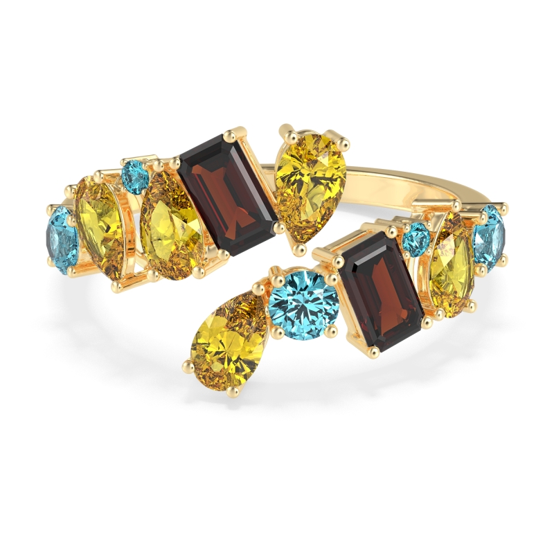 Fashion Multi-Shape Split Shank Garvi Band