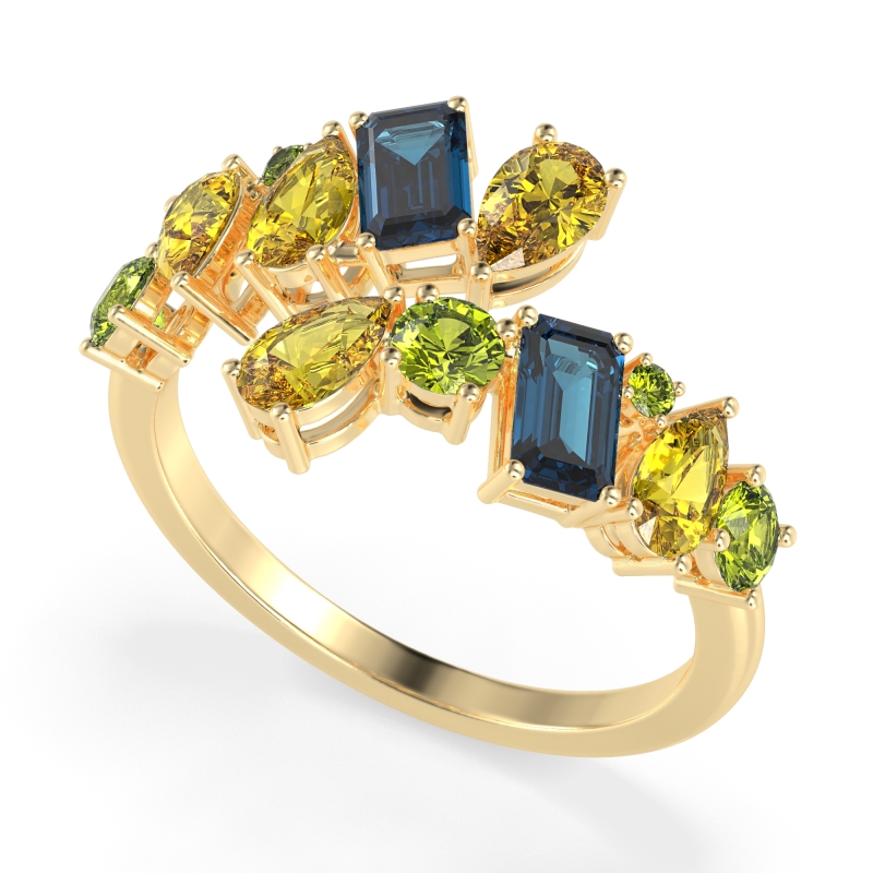 Fashion Multi-Shape Split Shank Garvi Band