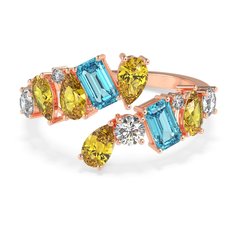 Fashion Multi-Shape Split Shank Garvi Band