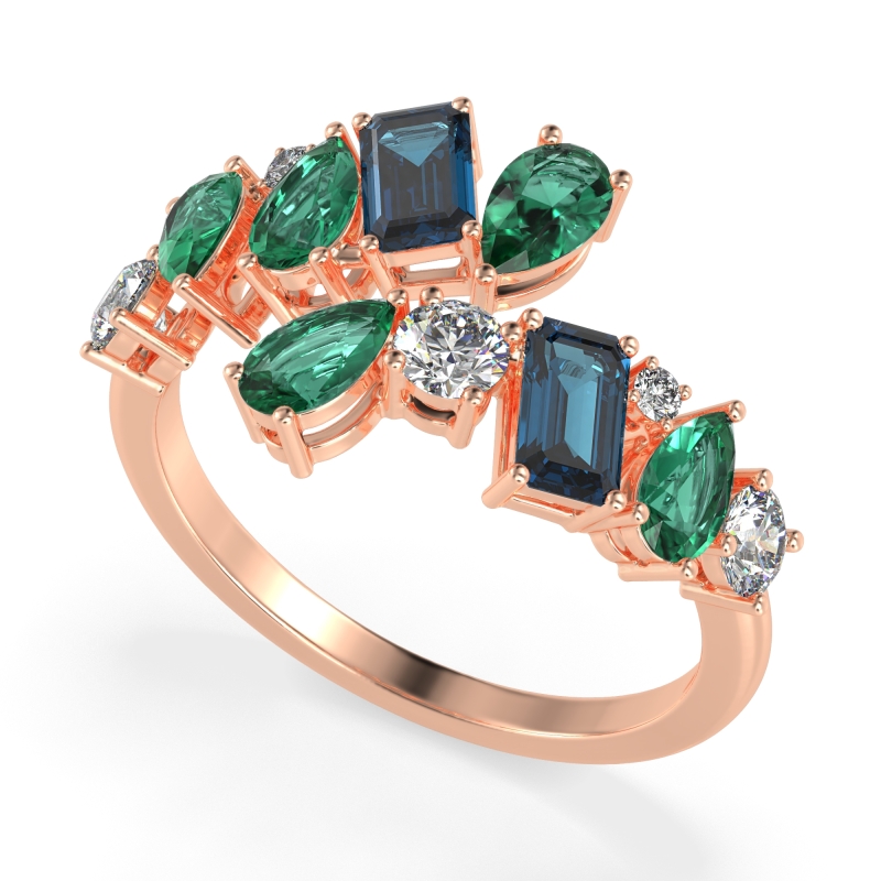 Fashion Multi-Shape Split Shank Garvi Band