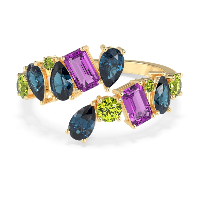 Fashion Multi-Shape Split Shank Garvi Band