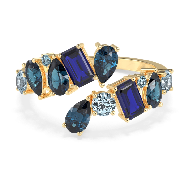 Fashion Multi-Shape Split Shank Garvi Band