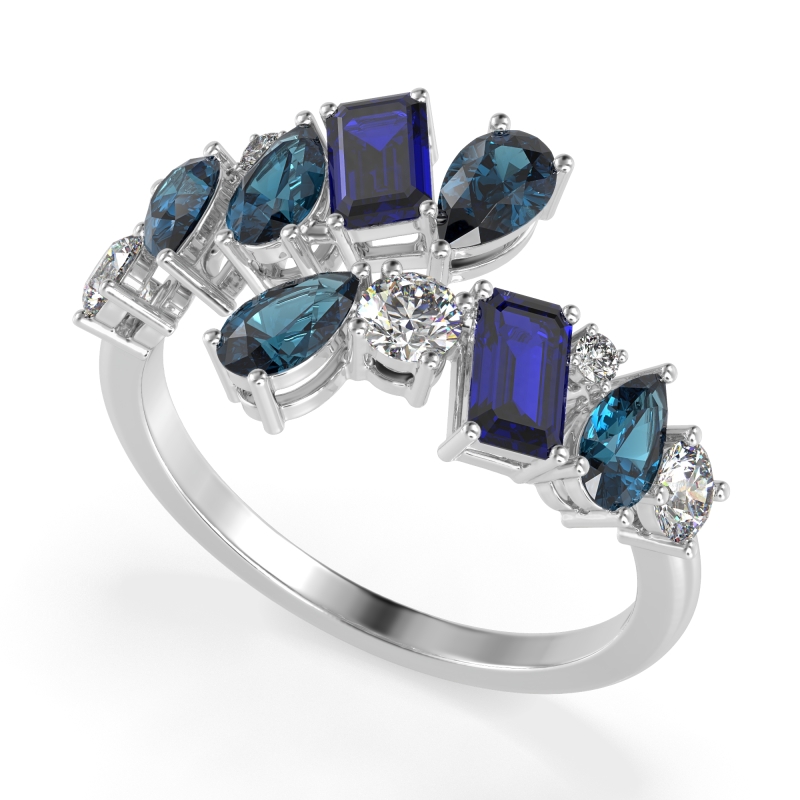 Fashion Multi-Shape Split Shank Garvi Band