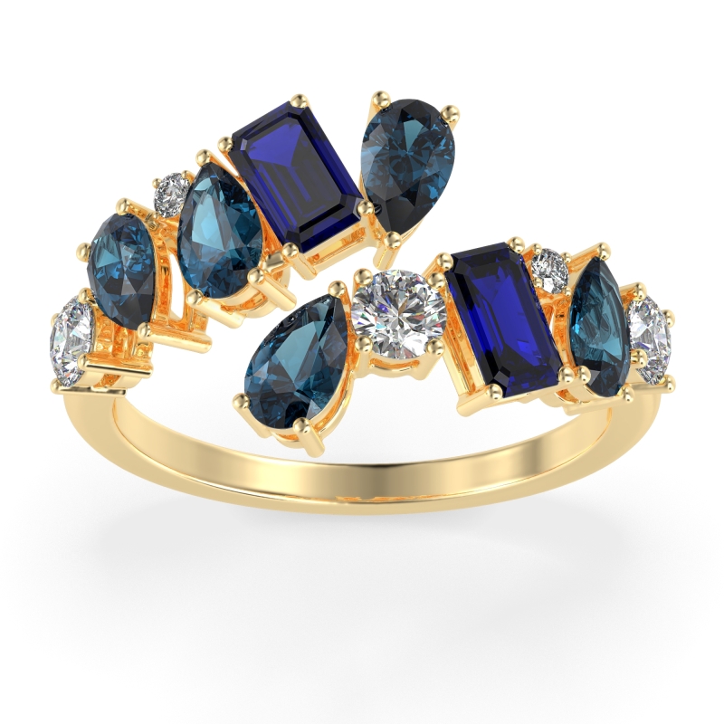 Fashion Multi-Shape Split Shank Garvi Band