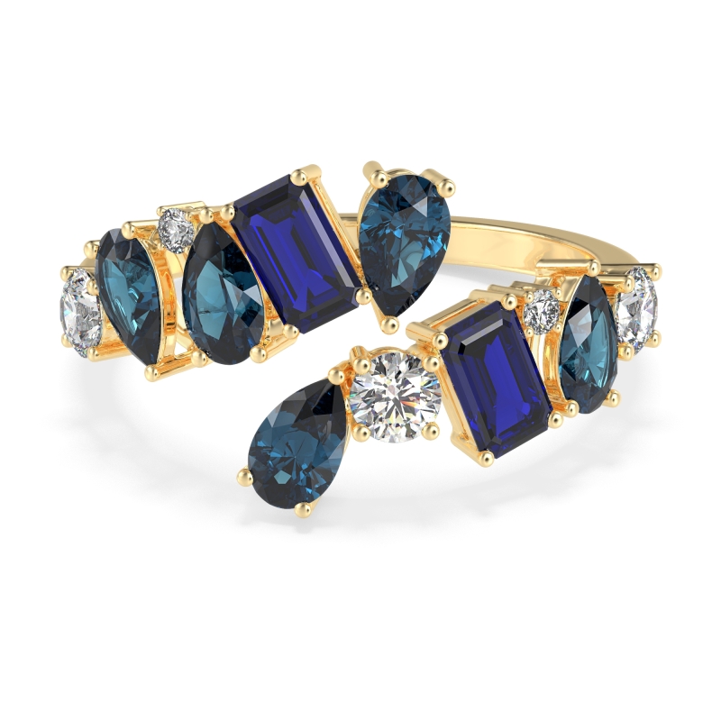 Fashion Multi-Shape Split Shank Garvi Band