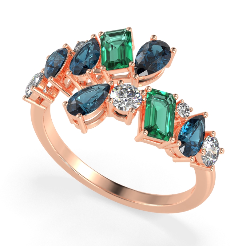 Fashion Multi-Shape Split Shank Garvi Band