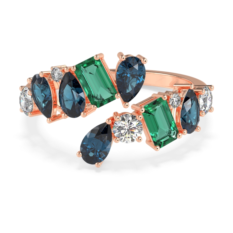 Fashion Multi-Shape Split Shank Garvi Band