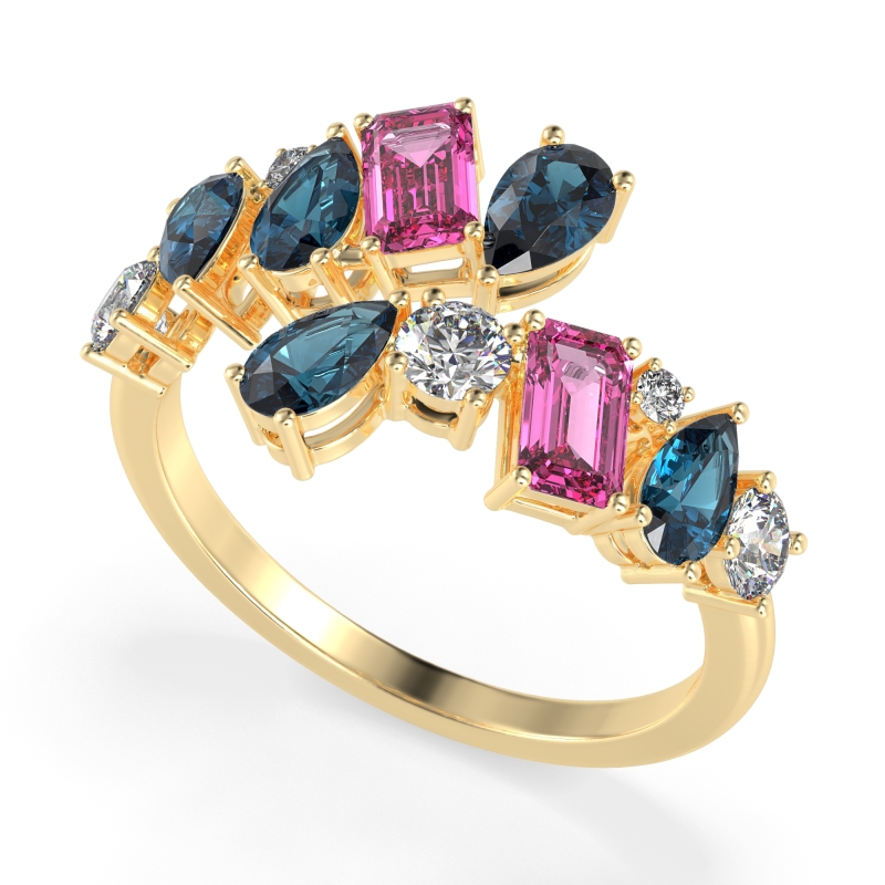 Fashion Multi-Shape Split Shank Garvi Band