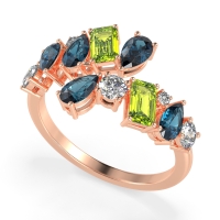 Fashion Multi-Shape Split Shank Garvi Band