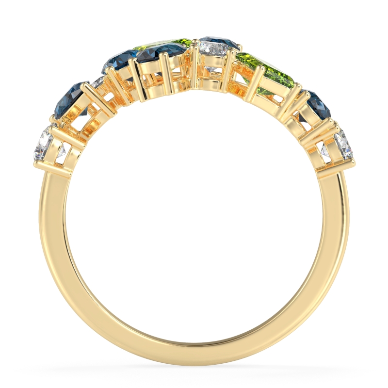 Fashion Multi-Shape Split Shank Garvi Band