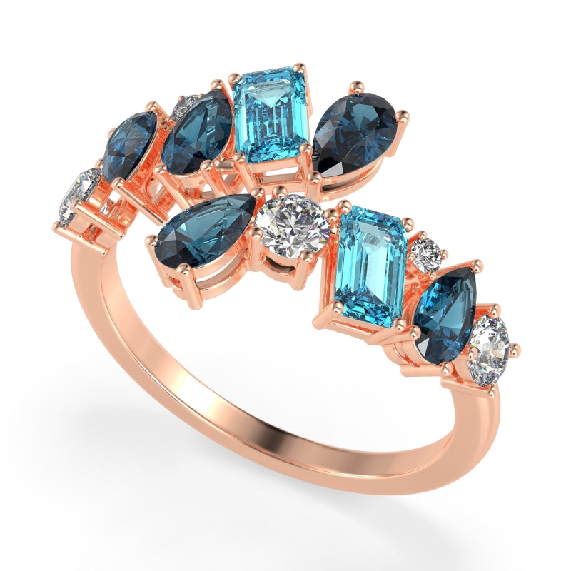 Fashion Multi-Shape Split Shank Garvi Band