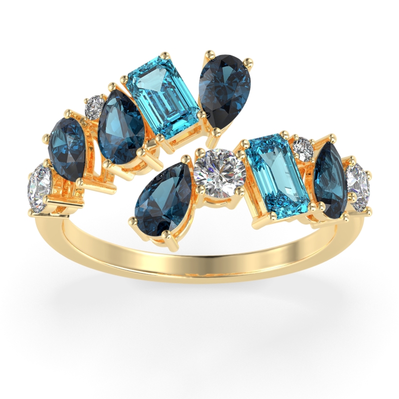 Fashion Multi-Shape Split Shank Garvi Band