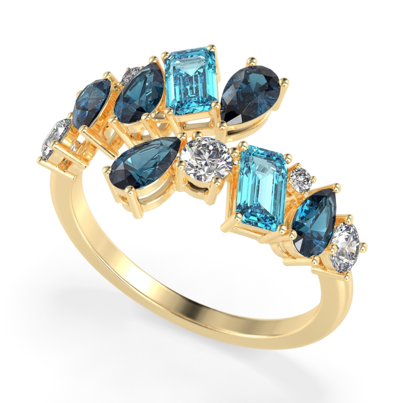 Fashion Multi-Shape Split Shank Garvi Band