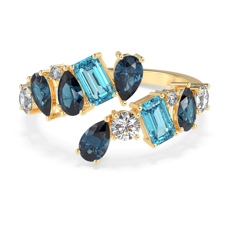 Fashion Multi-Shape Split Shank Garvi Band