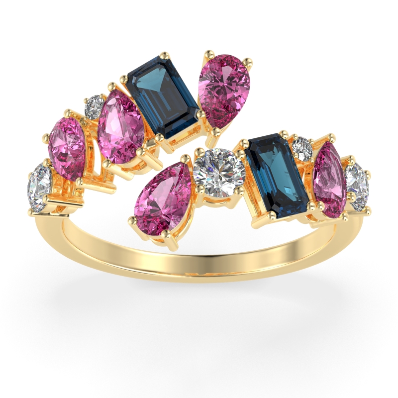 Fashion Multi-Shape Split Shank Garvi Band