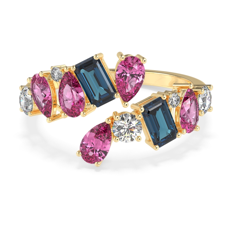 Fashion Multi-Shape Split Shank Garvi Band